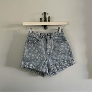 American apparel pattern shorts super high waisted